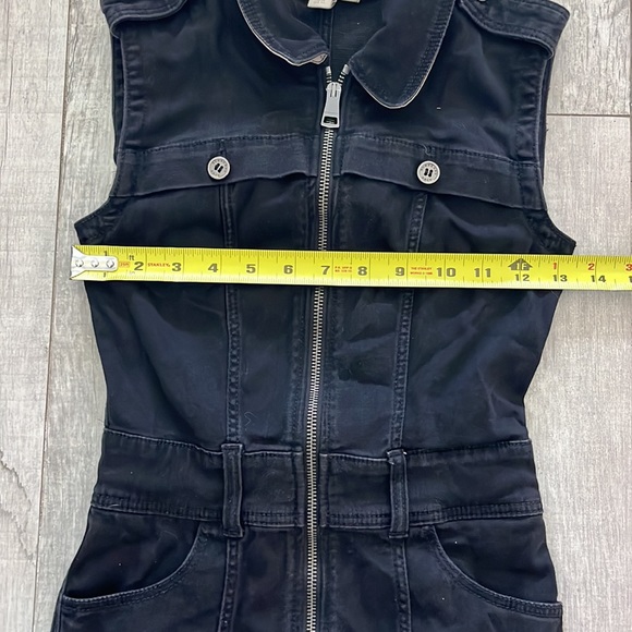 Burberry Brit Sleeveless Black Trench Belted Dress US Sz 2 - Picture 5 of 10